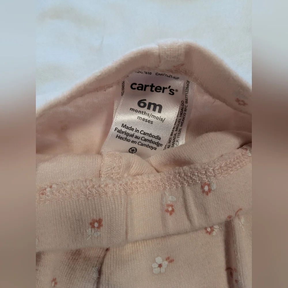 Carter's Girls 6 Months‎ Pants - 2 Pairs